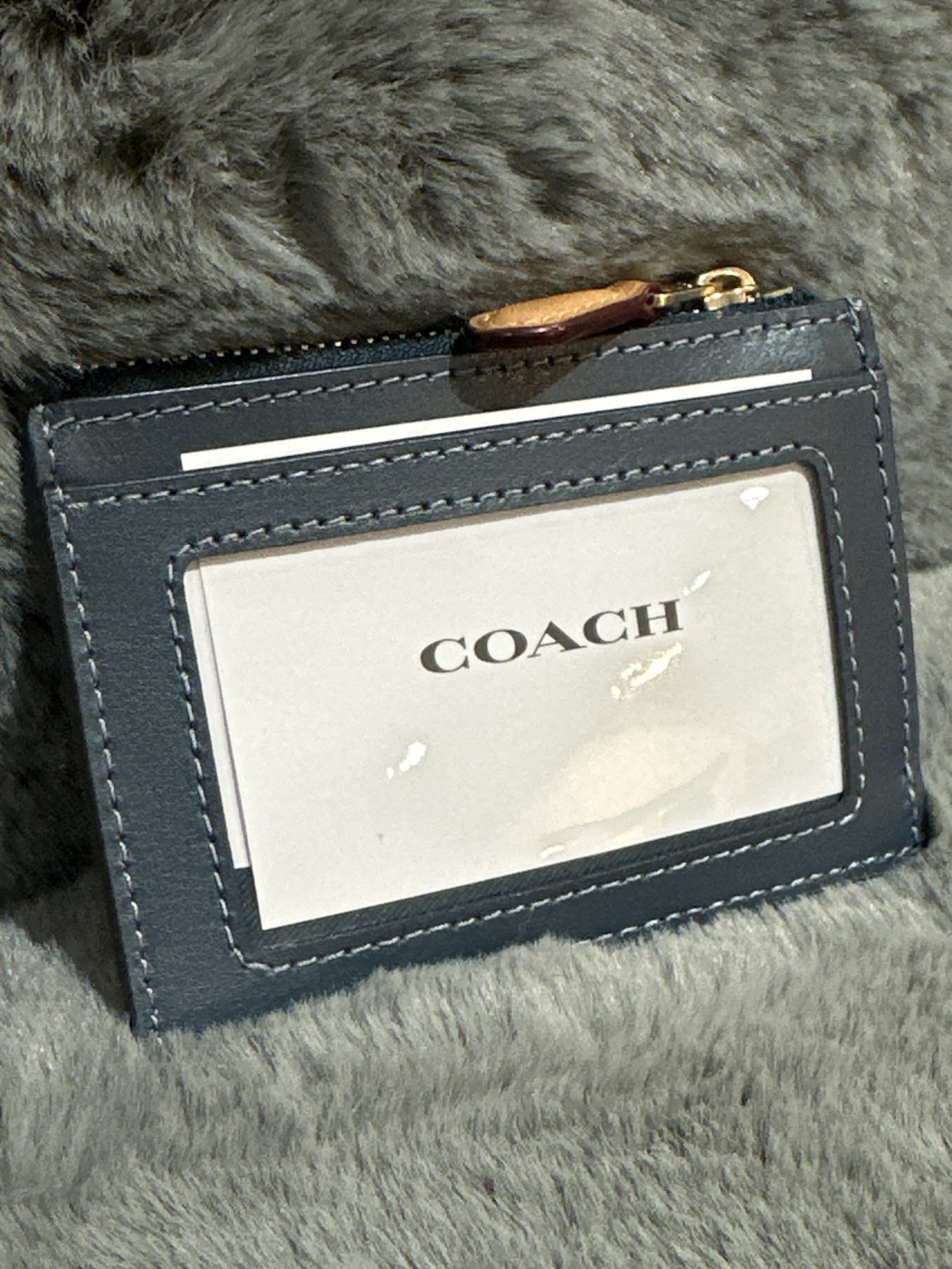 RU31 CO 牛仔布卡包Mini Skinny Id Case In Signature Denim