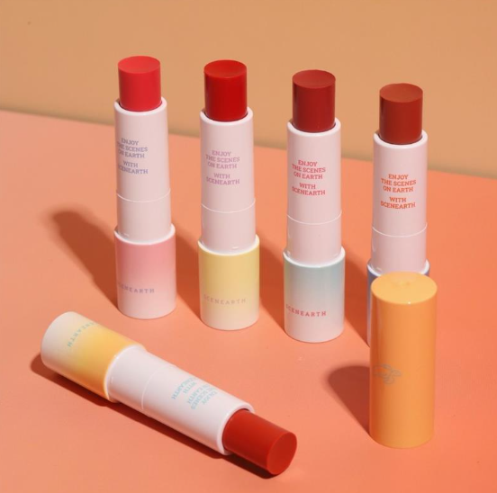 韓國 SCENEARTH Glow Lip 柔光潤唇膏  5色一組