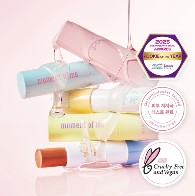 韓國 SCENEARTH Glow Lip 柔光潤唇膏  5色一組