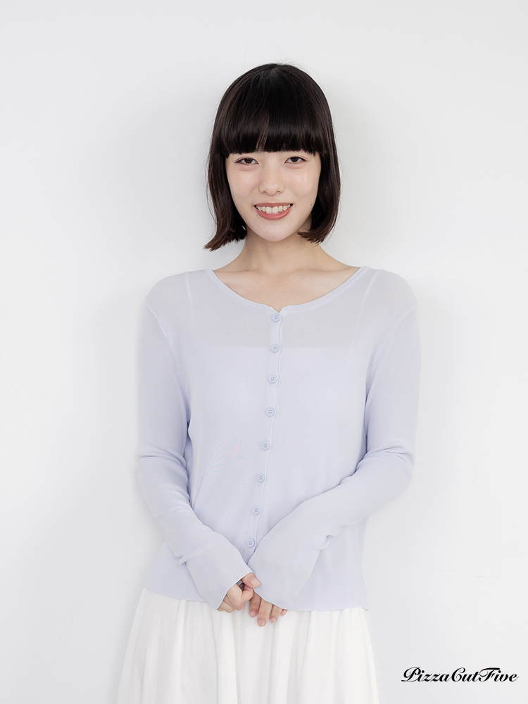 [兩件1580]素色薄針織外套 PizzaCutFive PCF261415020