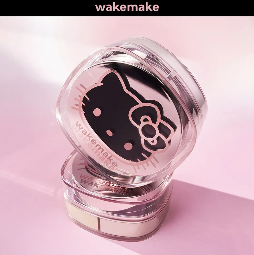 wakemake x Hello Kitty 定妝多色校正蜜粉 Hello Kitty 黑色限定版 多色蜜粉