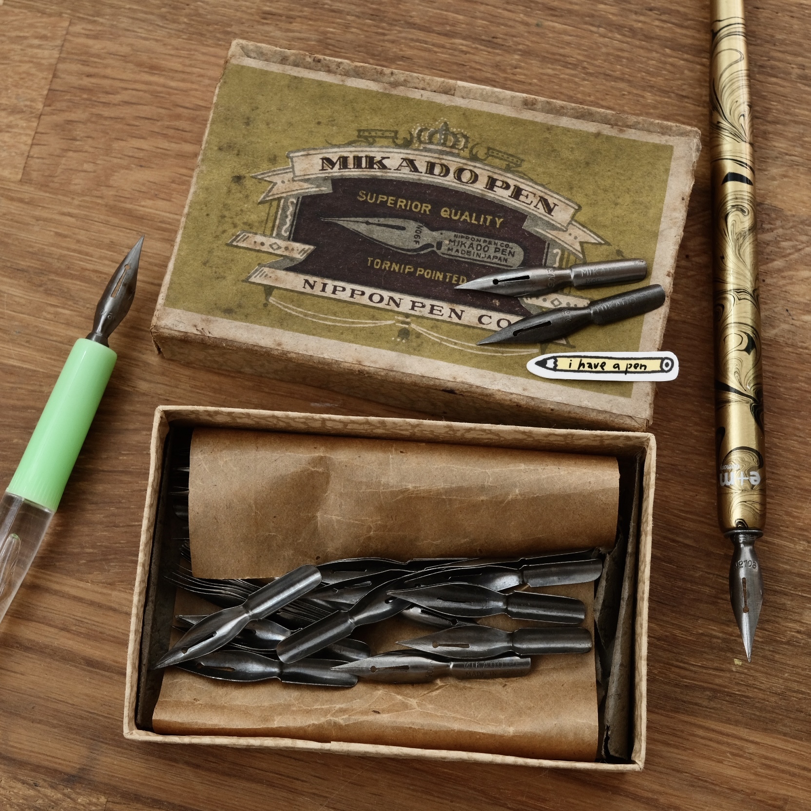 1950/60年代 MIKADO PEN 古董沾水筆尖｜夏普 復古小物 台灣