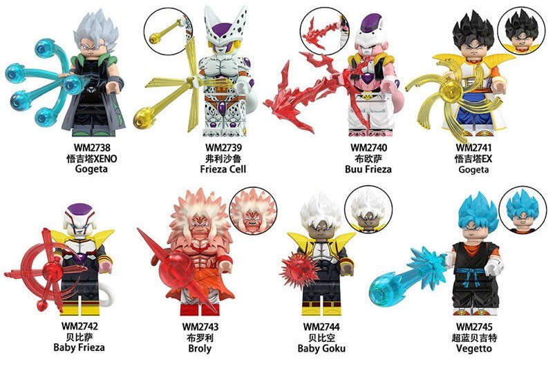 Dragon Ball Custom Minifigures Minifigs Set Fit Lego WM6186