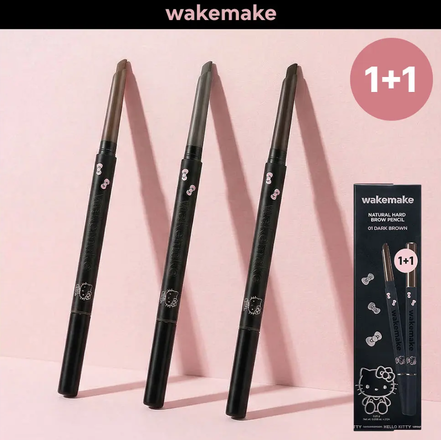 wakemake x Hello Kitty 自然硬芯眉筆1+1 限定版