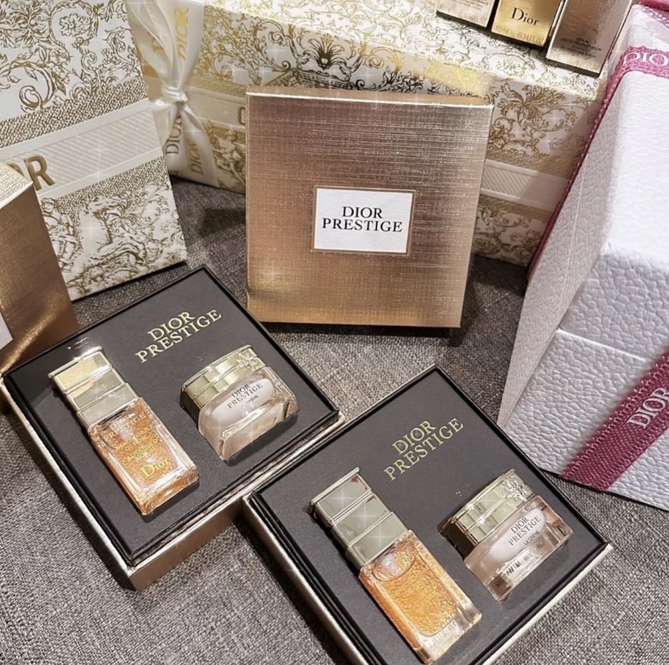 (關鍵字:DB26)DIOR花蜜精華5ML+乳霜5ML(盒裝)