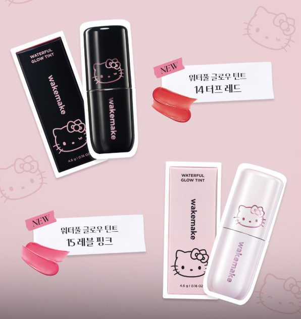 wakemake x Hello Kitty 水潤光澤唇釉 唇彩 嘟嘟唇