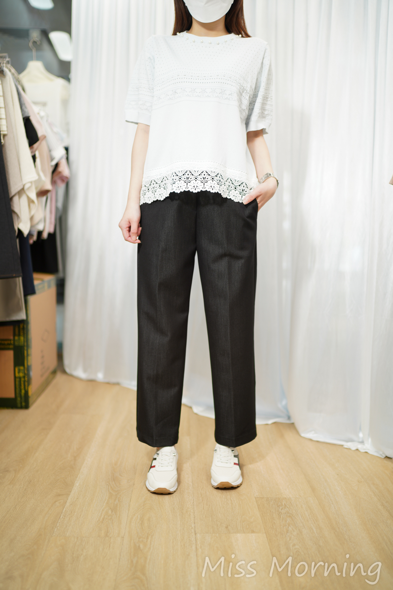 珠珠領高質線衫(15133)