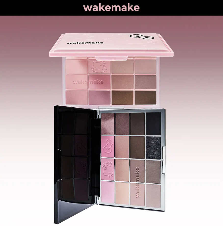 wakemake x Hello Kitty 柔焦霧感系列眼影盤 16色 眼影盤