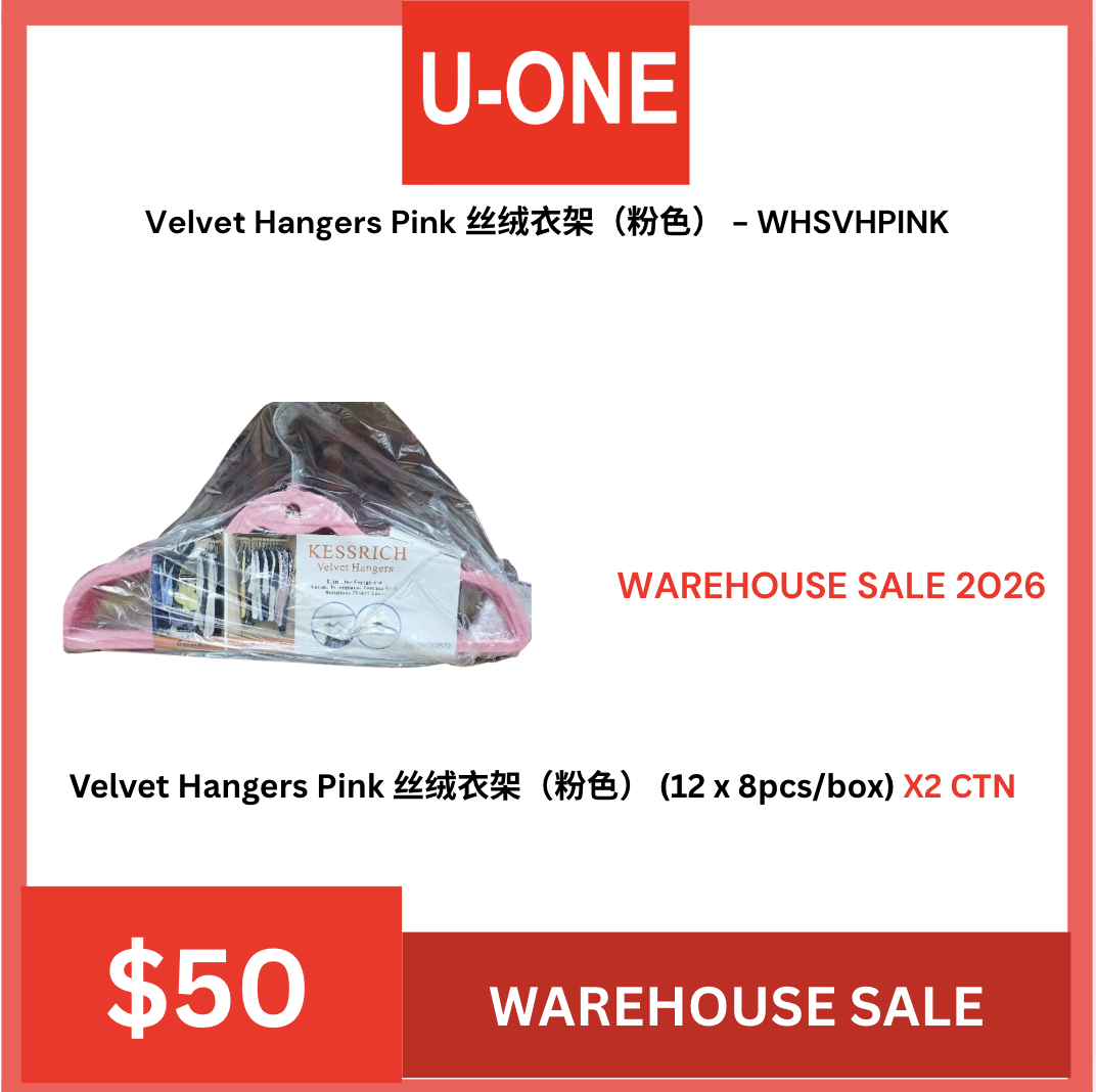 WAREHOUSE SALE Velvet Hangers Pink 丝绒衣架（粉色） - WHSVHPINK