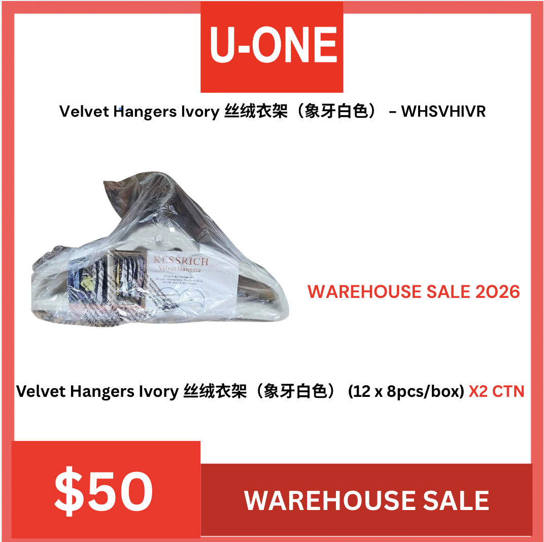 WAREHOUSE SALE Velvet Hangers Ivory 丝绒衣架（象牙白色） - WHSVHIVR