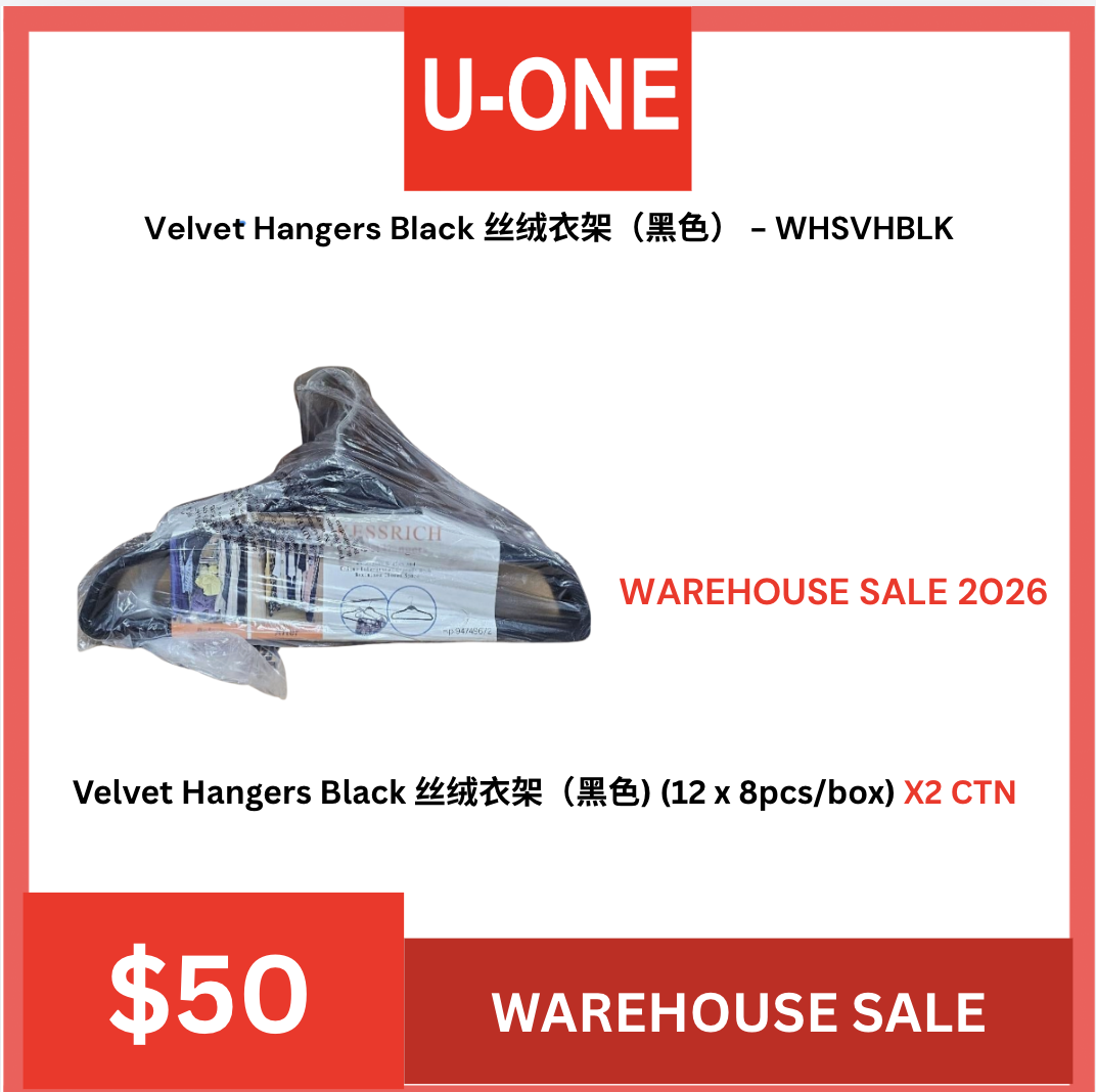 WAREHOUSE SALE Velvet Hangers Black 丝绒衣架（黑色） - WHSVHBLK