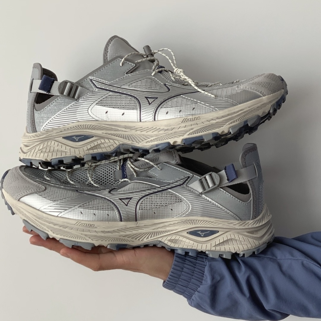 MIZUNO RACER TRAIL SE V2 灰銀藍 霧霾藍 奶油底  溯溪鞋 涼鞋 透氣 男女鞋 D1GH261205 / 預購