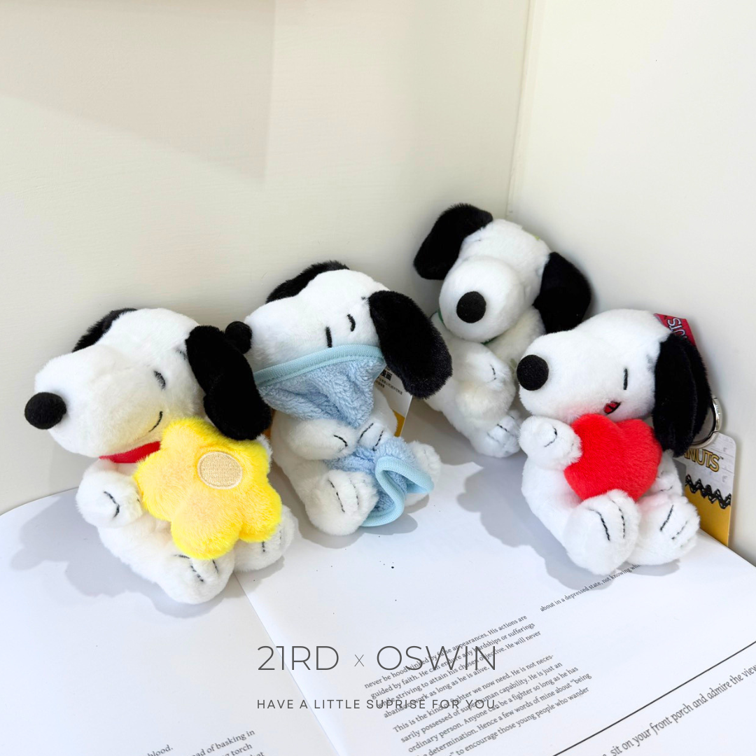 PEANUTS 史努比 SNOOPY 溫暖陪伴系列 毛絨玩偶吊飾