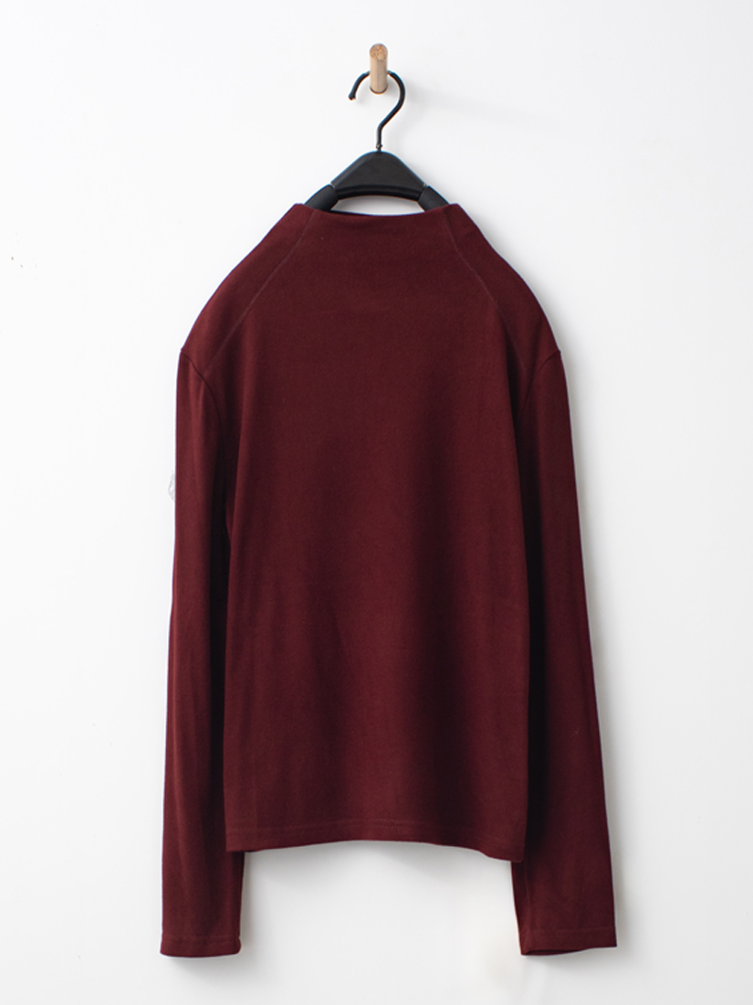 素色磨毛棉絨立領內搭上衣(多色)