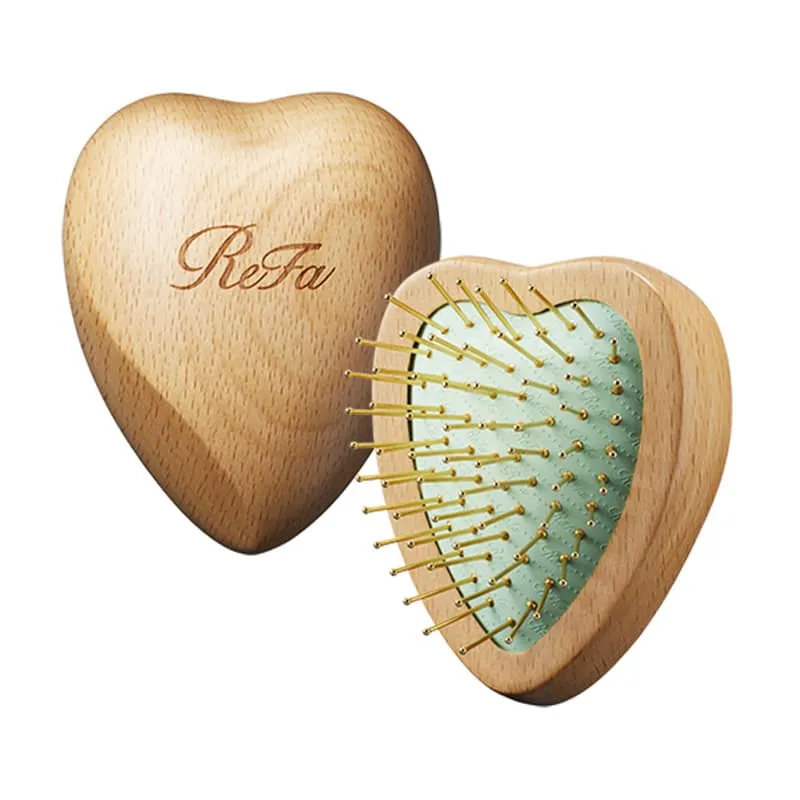 REFA Heart Gold 蓬鬆豐盈便攜心形髮梳