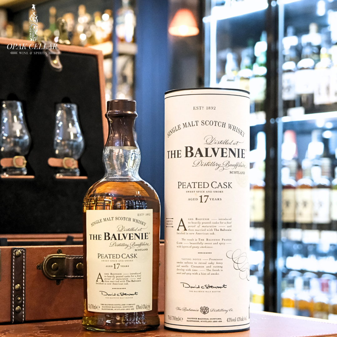 新品未開封 THE BALVENIE PEATED CASK 17年 Balvenie 17 Years Old Peated Cask Old Bottling 43% ( TW
