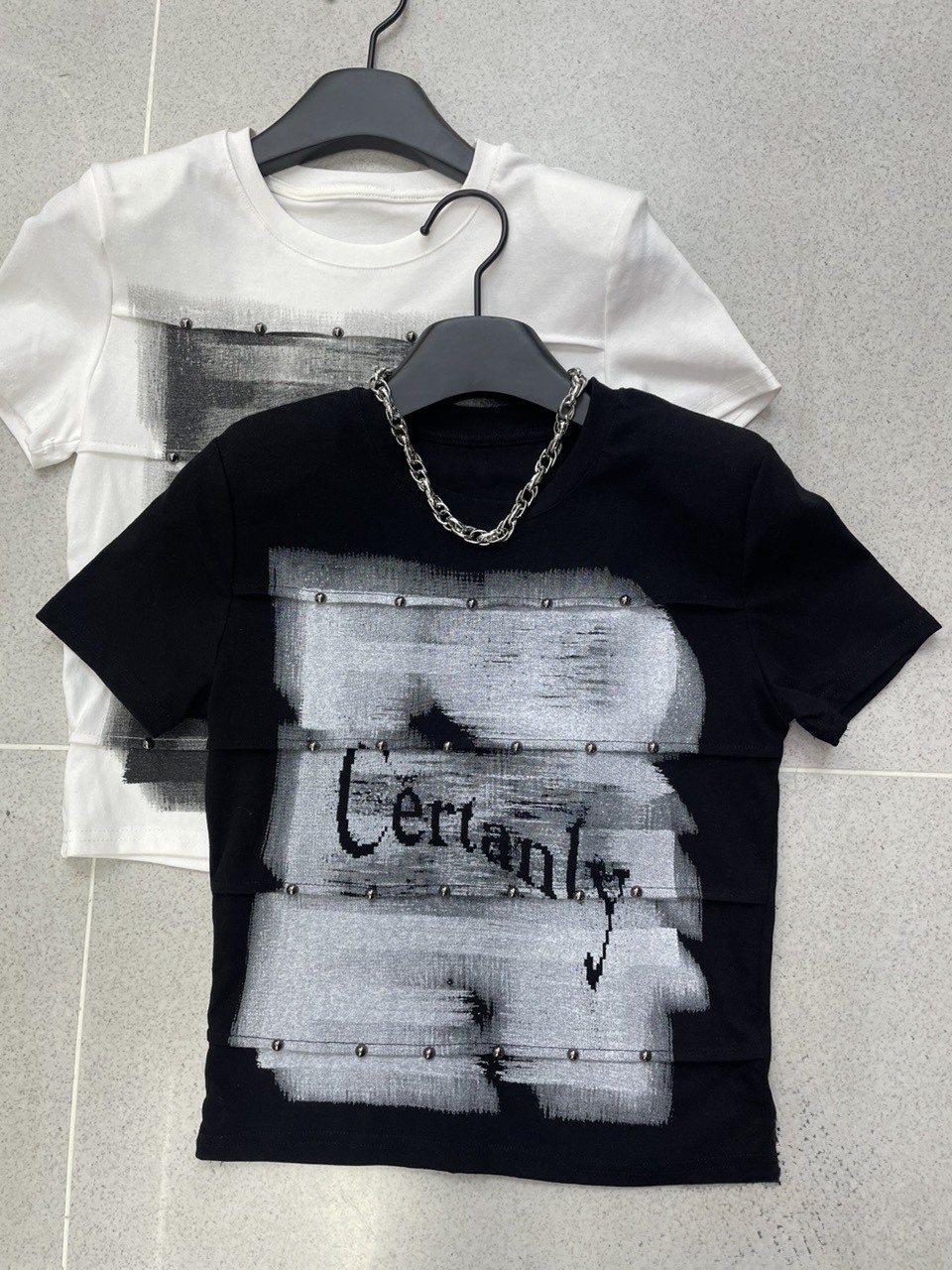 (GOAL) 美式立體鉚釘短版上衣 MU 26043