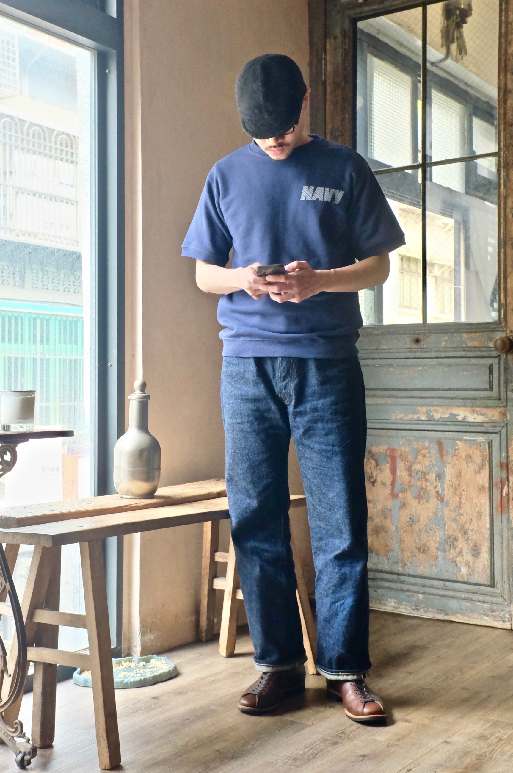 HOUSTON NAVY SWEATSHIRT