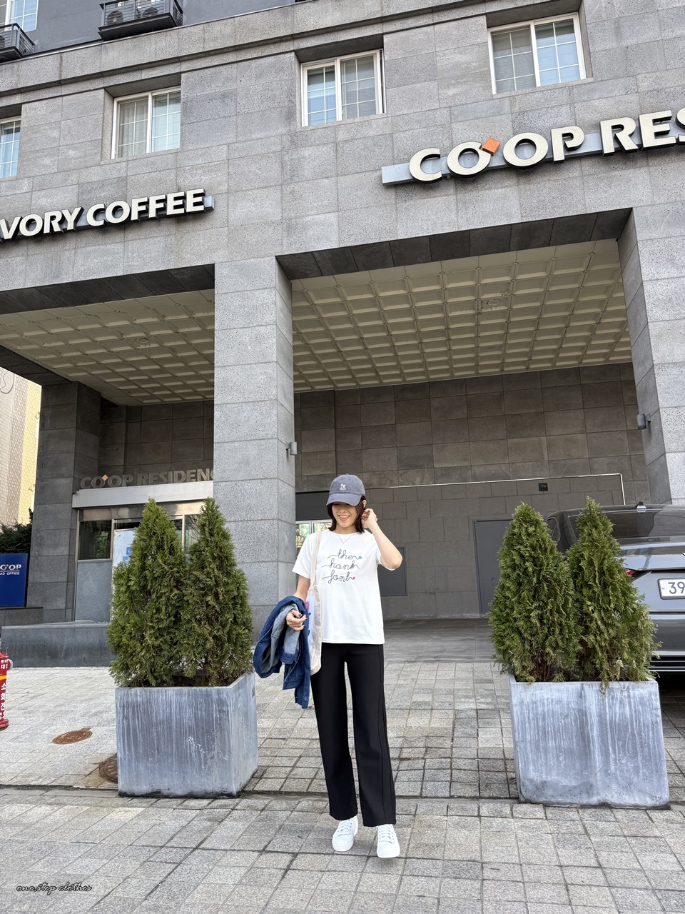 正韓跳色星星刺繡字母T (白)