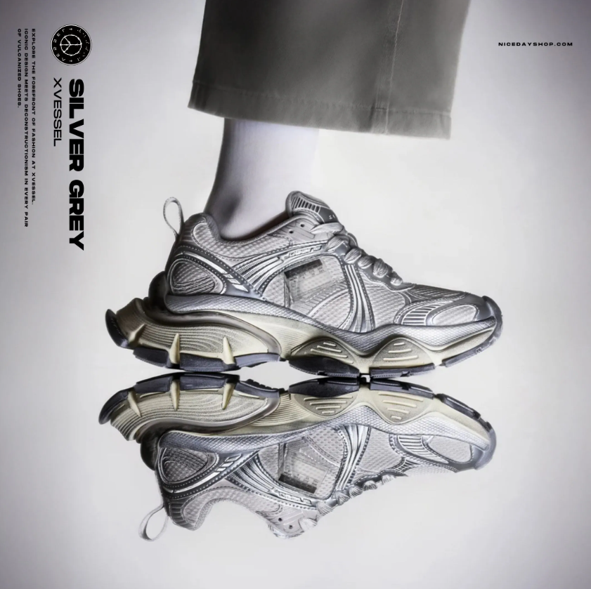 NICEDAY Xvessel 白 白銀 做舊 銀白 黑魂 黑 黑銀 老爹 復古 增高 未來 解構 吳建豪 S25X68SW S25X68BS