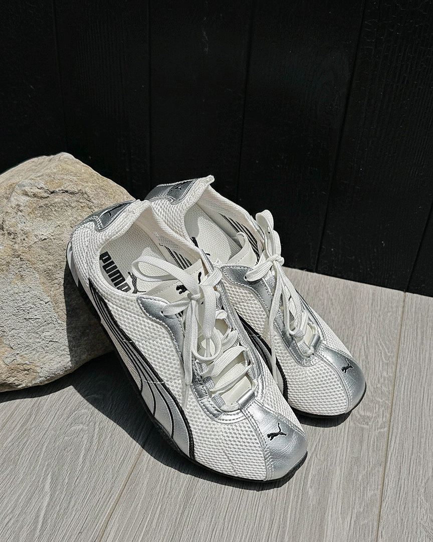 代購-Rosé同款 PUMA H-Street 薄底鞋 德訓鞋 休閒鞋 男女同款 銀光白 "White"