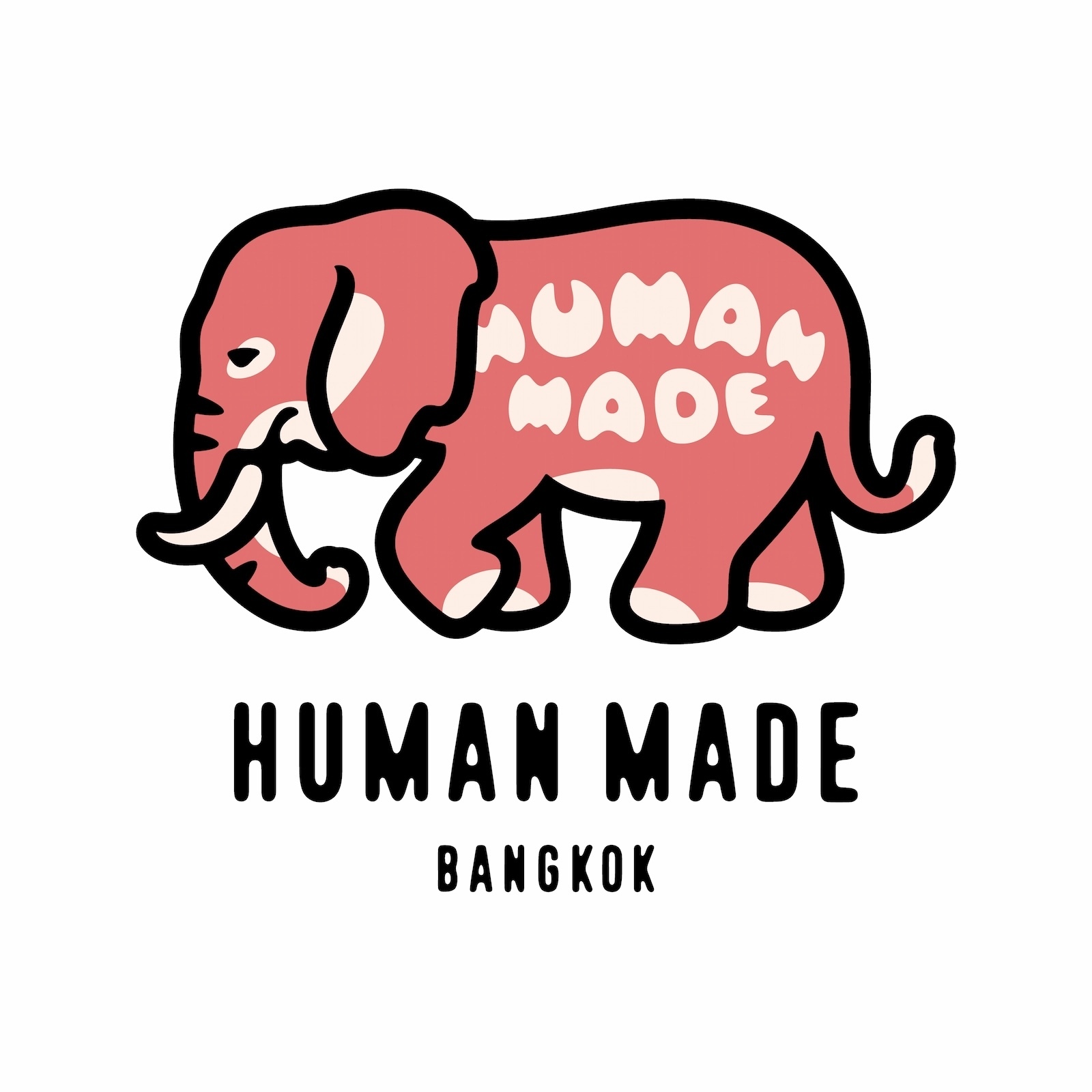 Human Made Bangkok 泰國 曼谷 大象 Kaws 短袖