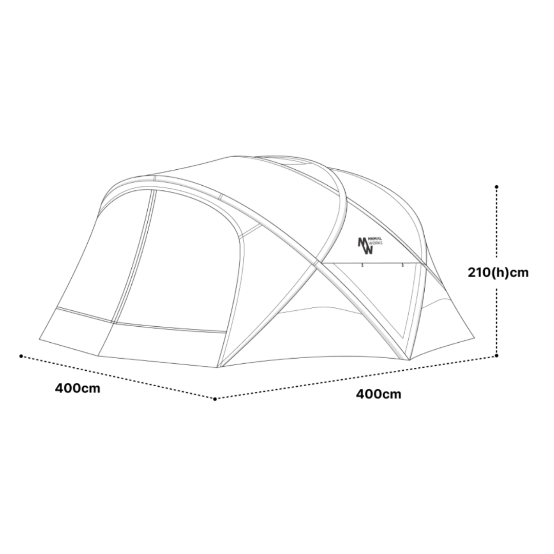 Minimal Works｜Shelter GM 氣柱式庇護帳 ｜森林炭灰