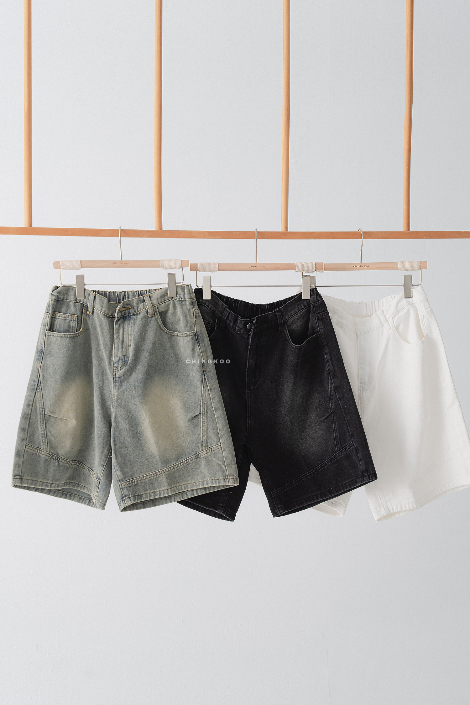 Fresh Start｜復古牛仔五分褲 3色