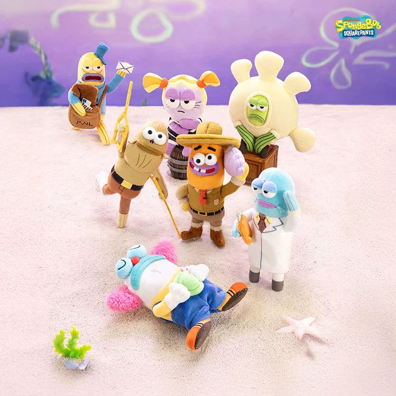 海綿寶寶 比奇堡的居民們 第二彈  搞怪毛絨系列 第二彈 吊飾 鑰匙圈 盲盒 / 預購