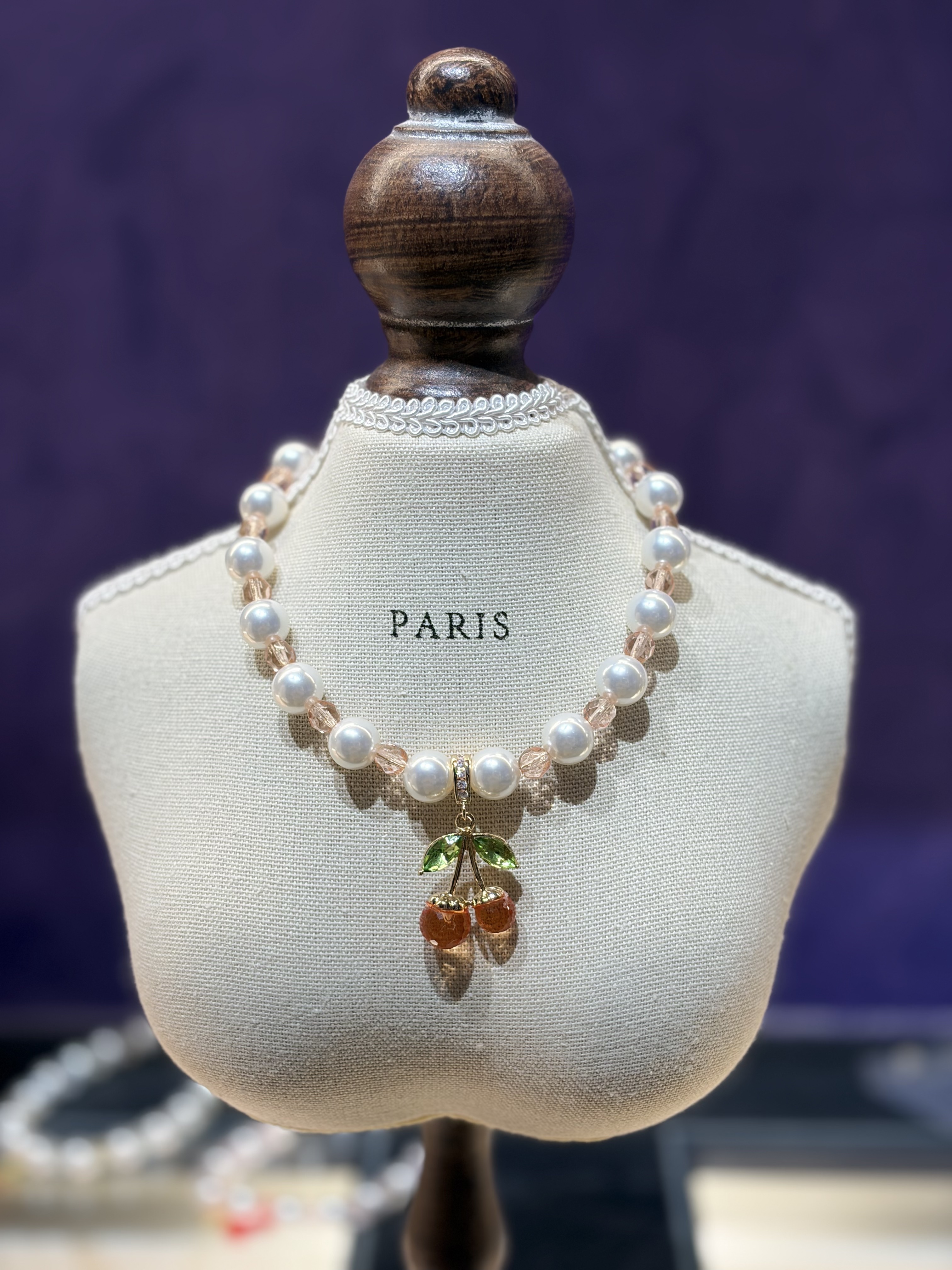 Salon de Peony 櫻桃項鍊