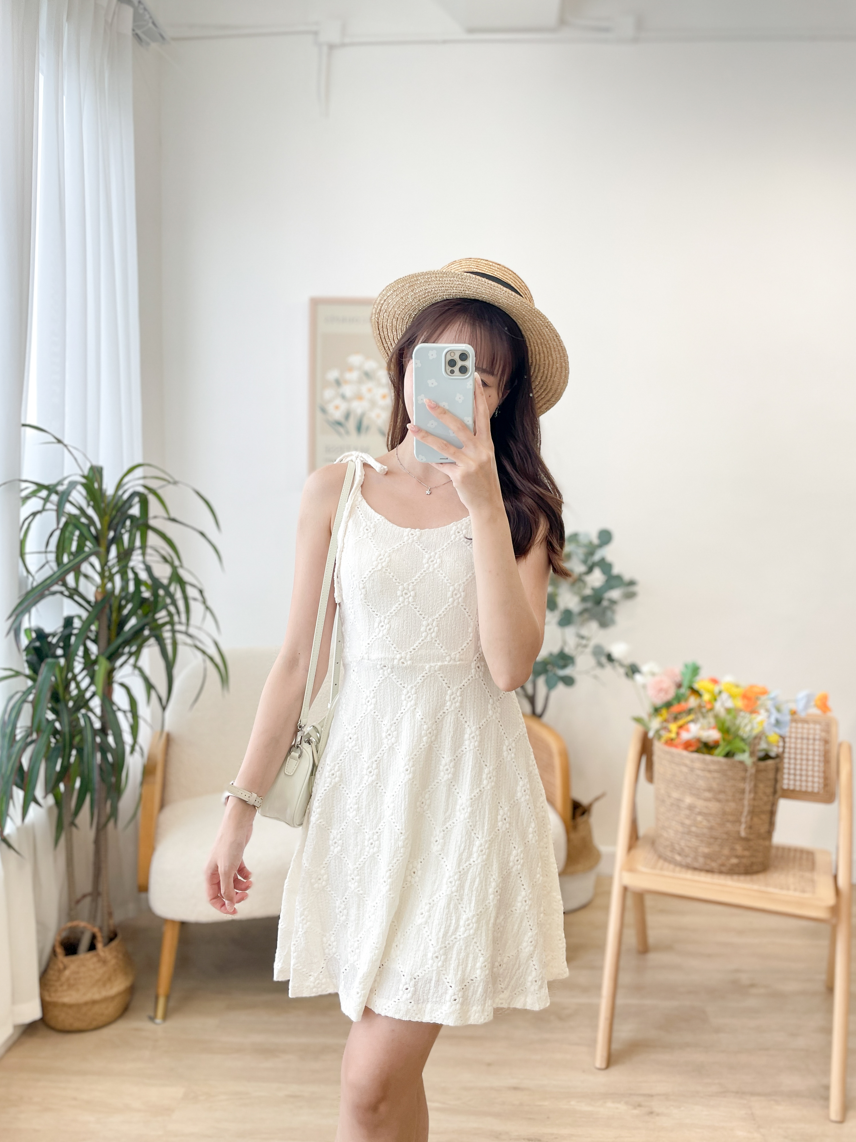 OP696 Snow Tied Sling Dress