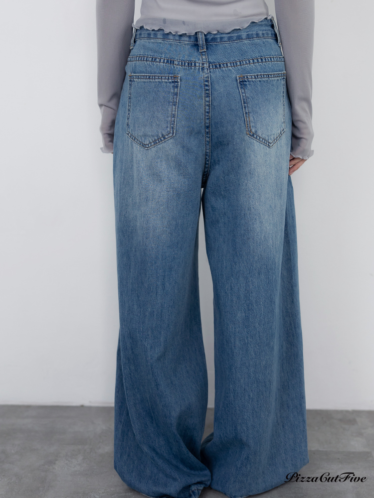 低調刷色直筒牛仔褲 PizzaCutFive PCF262480032