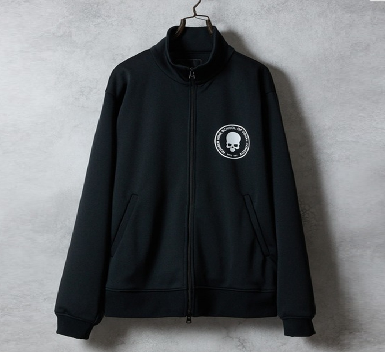 NUMBER NINE SCHOOL OF VISUAL COMEDY PRINTED JERSEY STAND TRACK JACKET - PRE ORDER ITEM (預訂中)