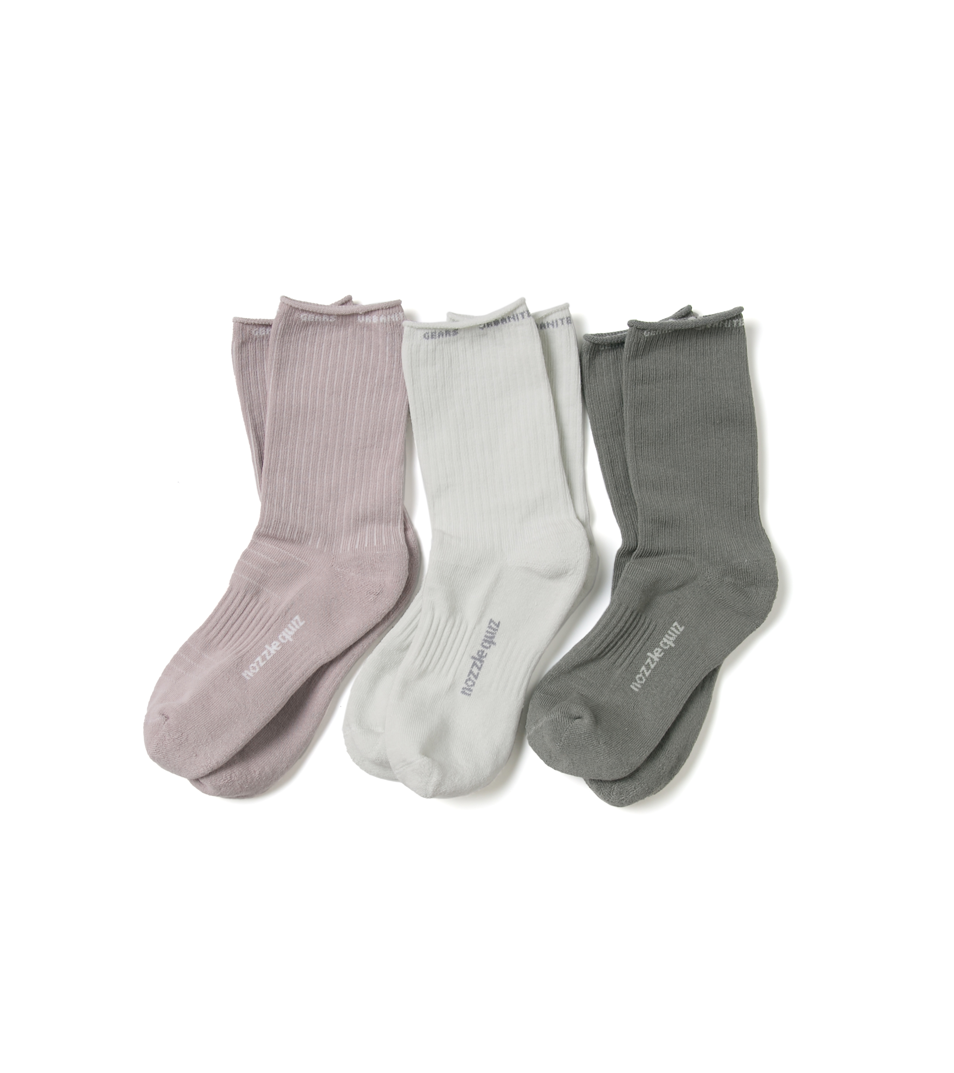 nozzle quiz®｜Essential Mid 中高筒休閒襪 (間櫻/間竹/間雲)