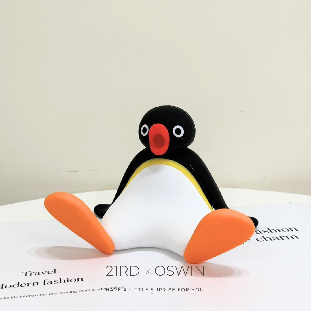 PINGU 企鵝家族 多功能 拍拍小夜燈 公仔