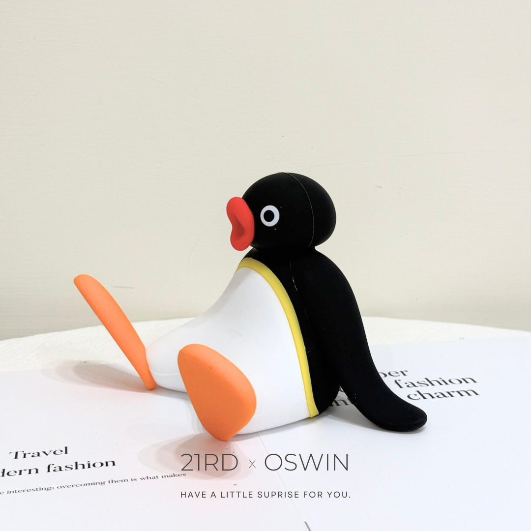 PINGU 企鵝家族 多功能 拍拍小夜燈 公仔