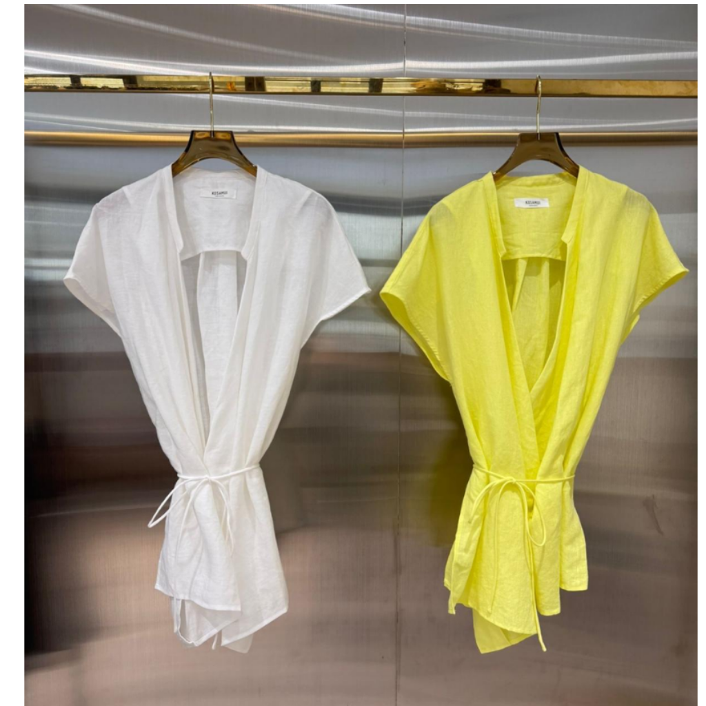 TOP-CCG0329-162 綁帶上衣-OF1806 白色 (A162)