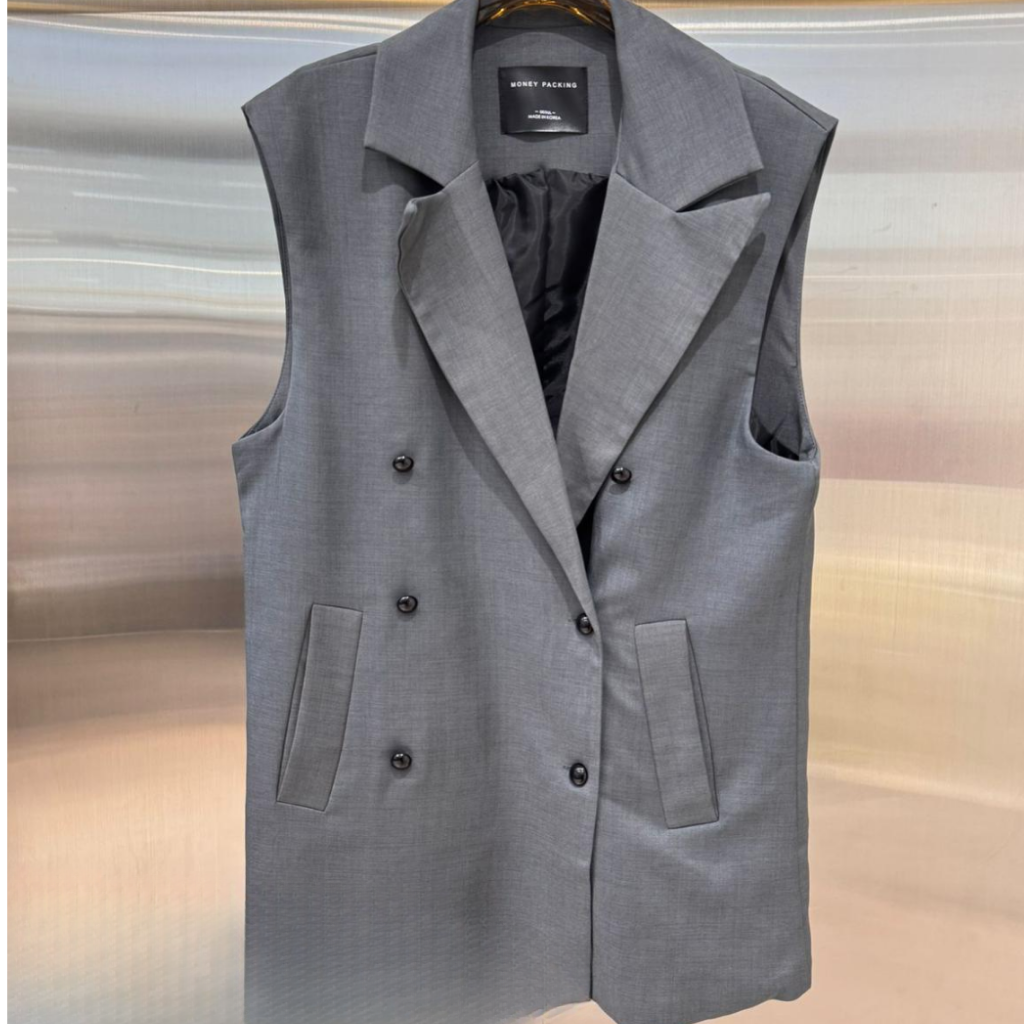 JAC-CCG0329-186 0F1940 無袖西裝馬甲 (A186)