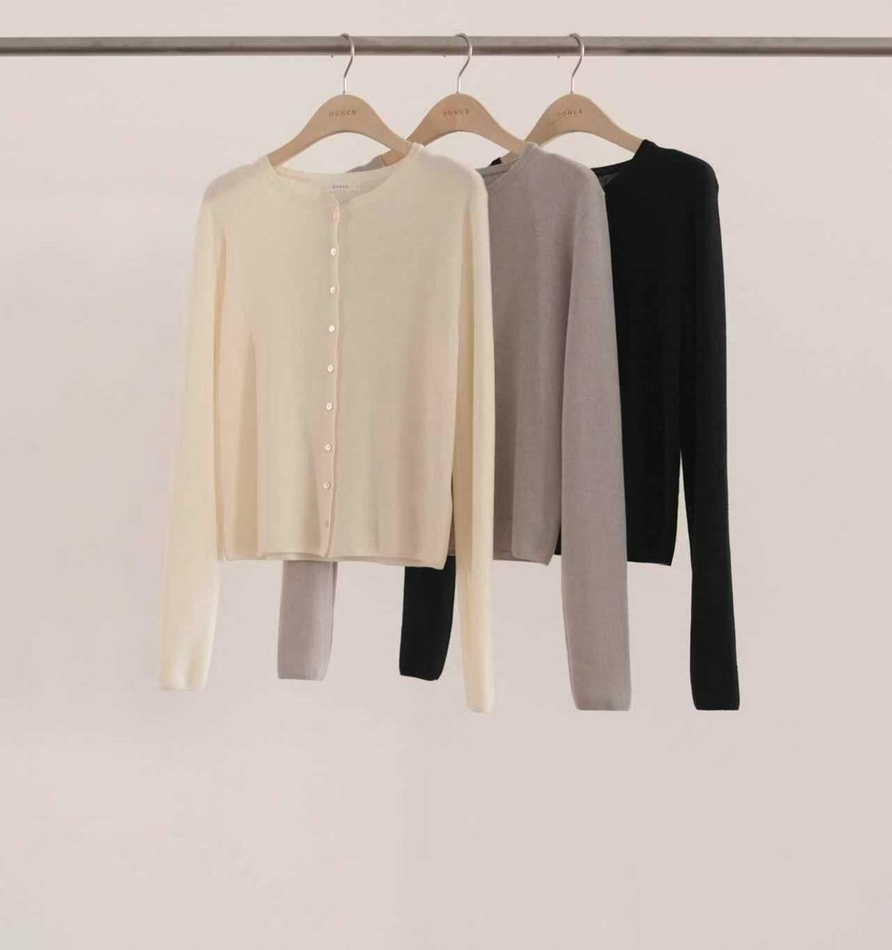 OU6009 小圓領針織外套