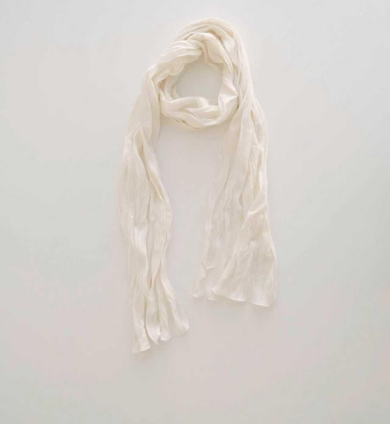 OU6012 皺皺搭配圍巾