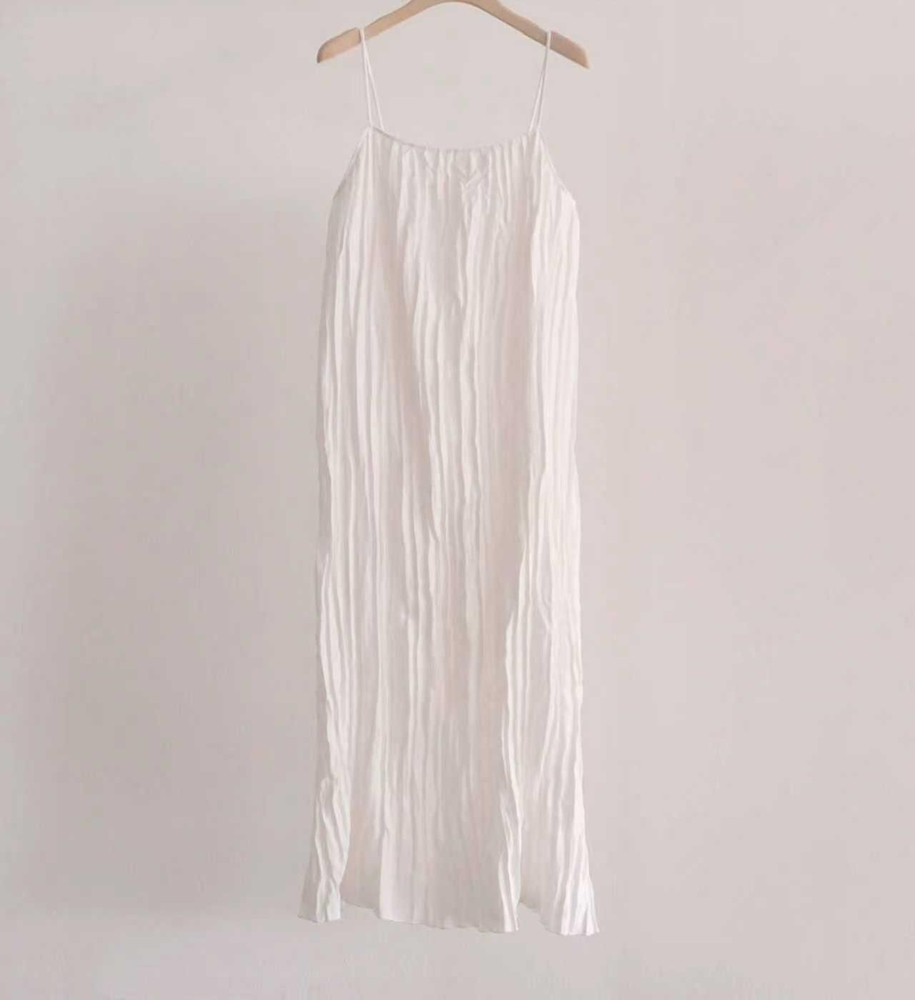 OU6013 樹紋平口連身裙