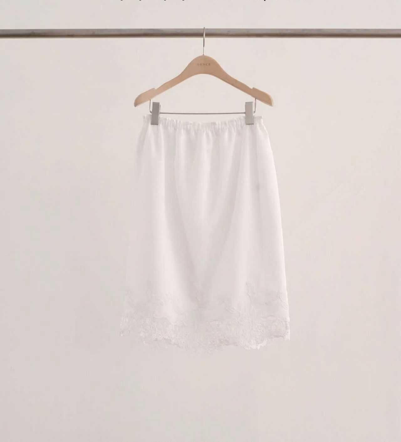 OU6014 拼蕾絲中長裙