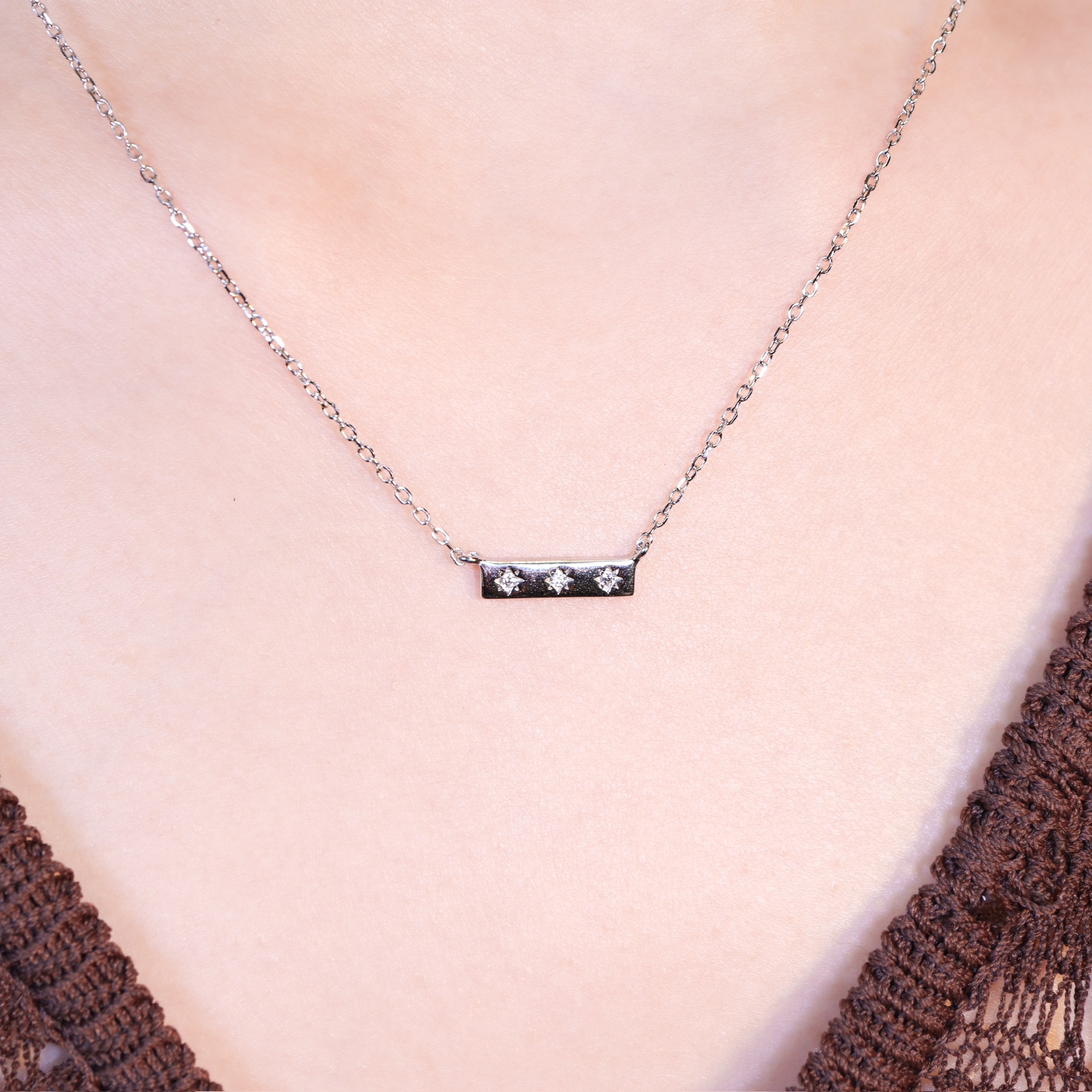 | 925純銀・白金 | 專一項鍊 | NE1629 |