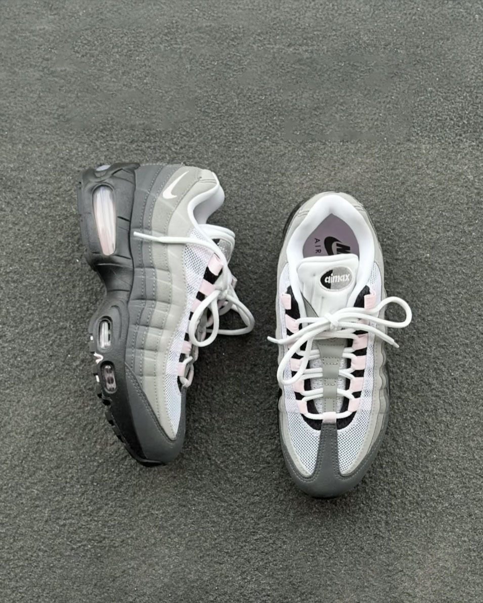 NIKE AIR MAX 95 "PINK FOAM" 灰粉 淡粉 漸層 LISA代言同款 復刻版 緩震 氣墊 女鞋 HJ5996-001 / 預購