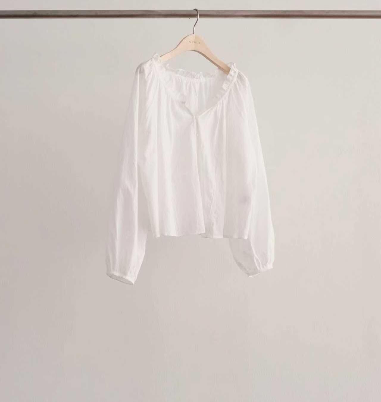 OU6024 隨性荷葉邊上衣