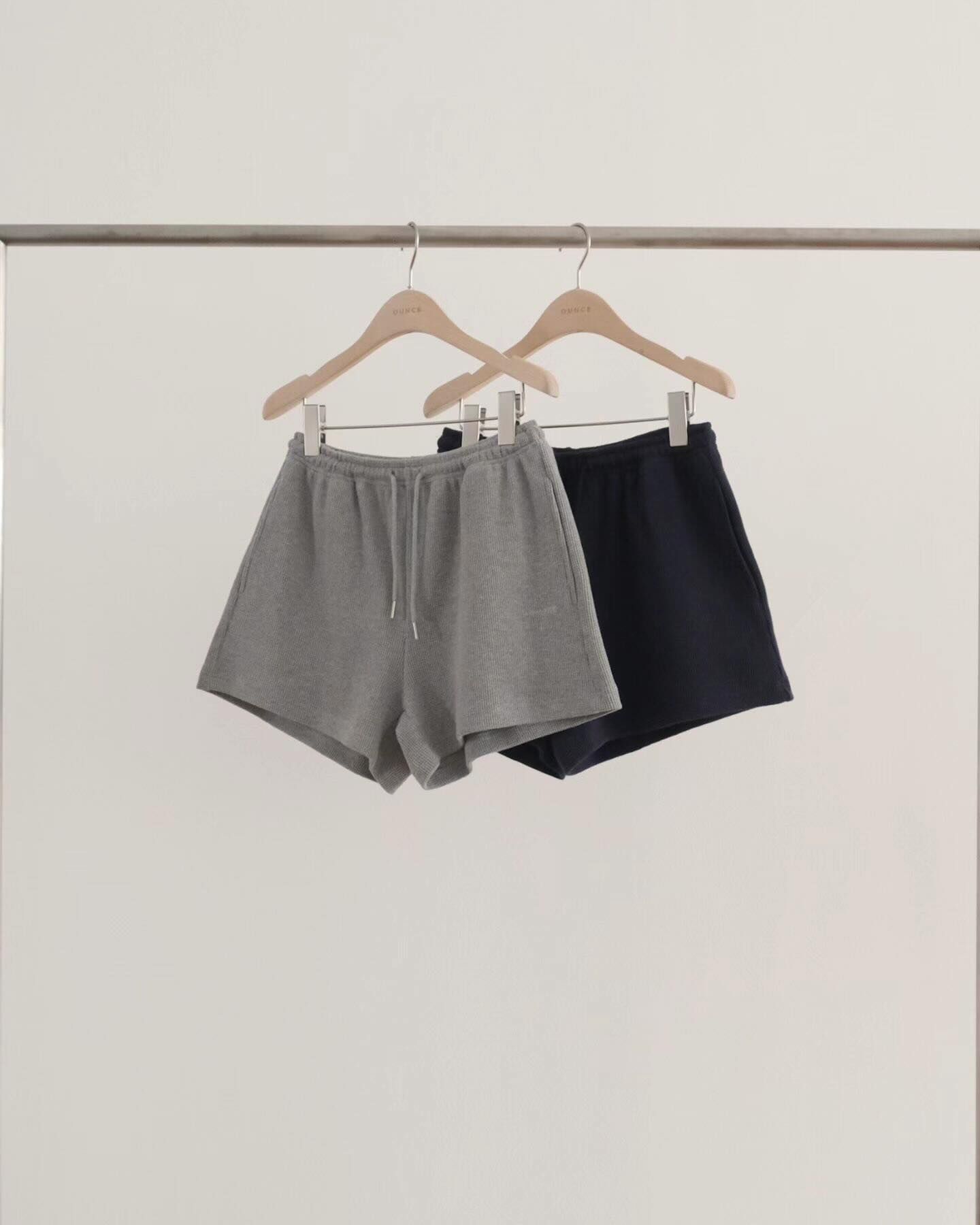 OU6023 窩夫格紋短褲