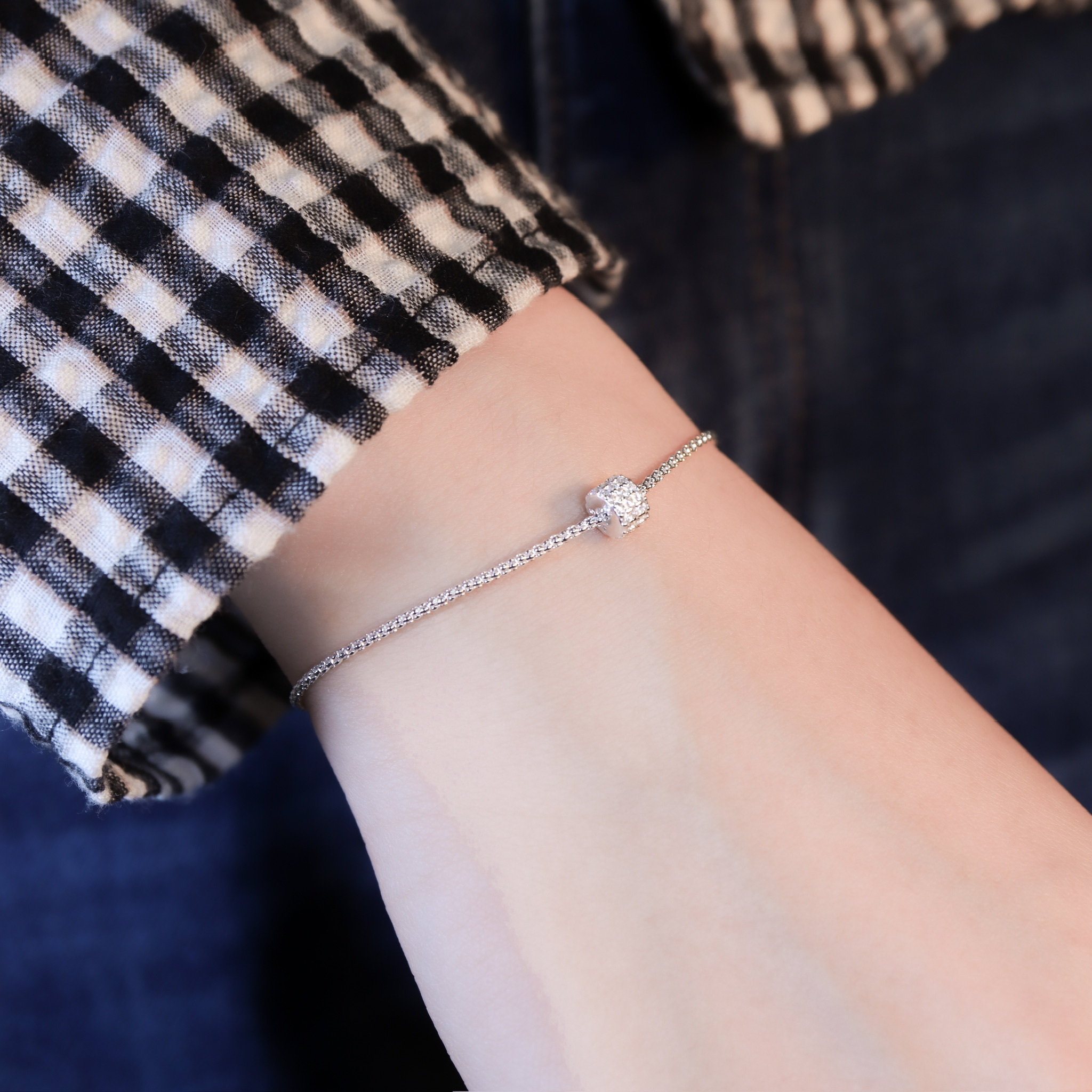 | 925銀丨簡單小鈴鼓手鏈  | BR1550 |