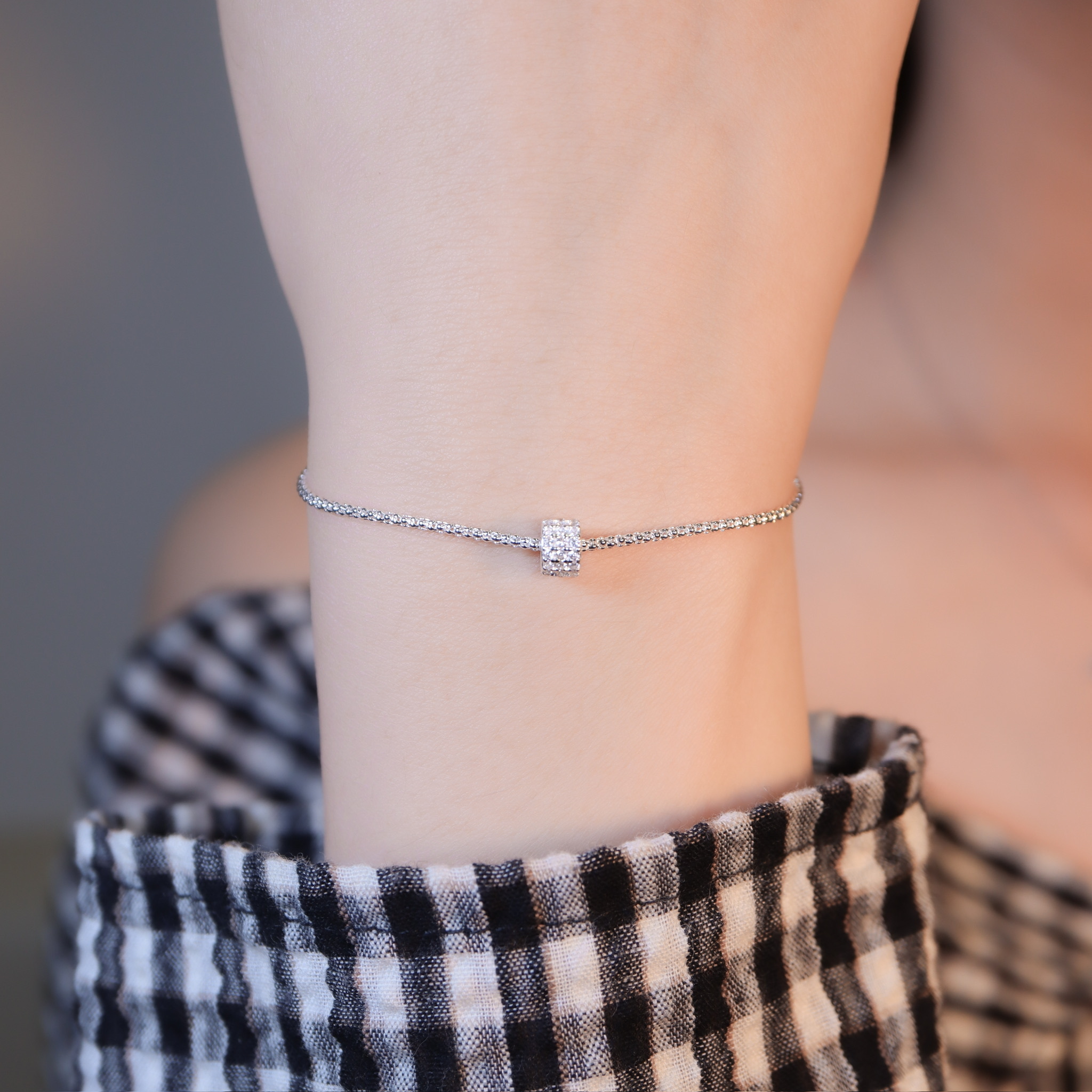 | 925銀丨簡單小鈴鼓手鏈  | BR1550 |