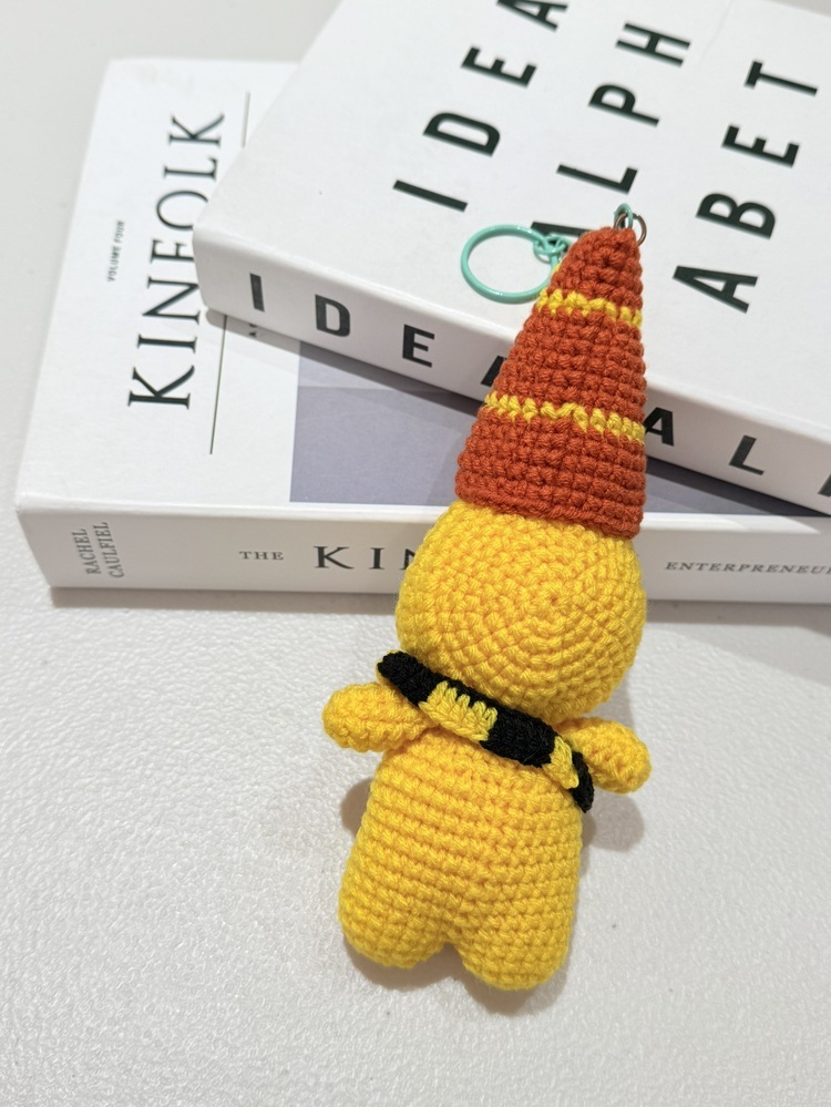 『黃』長帽星星人吊飾『約16cm』