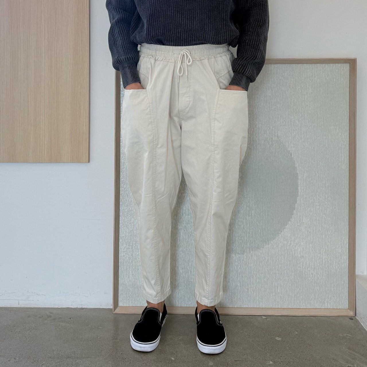 淨色鬆身褲 PEACOCK-172P